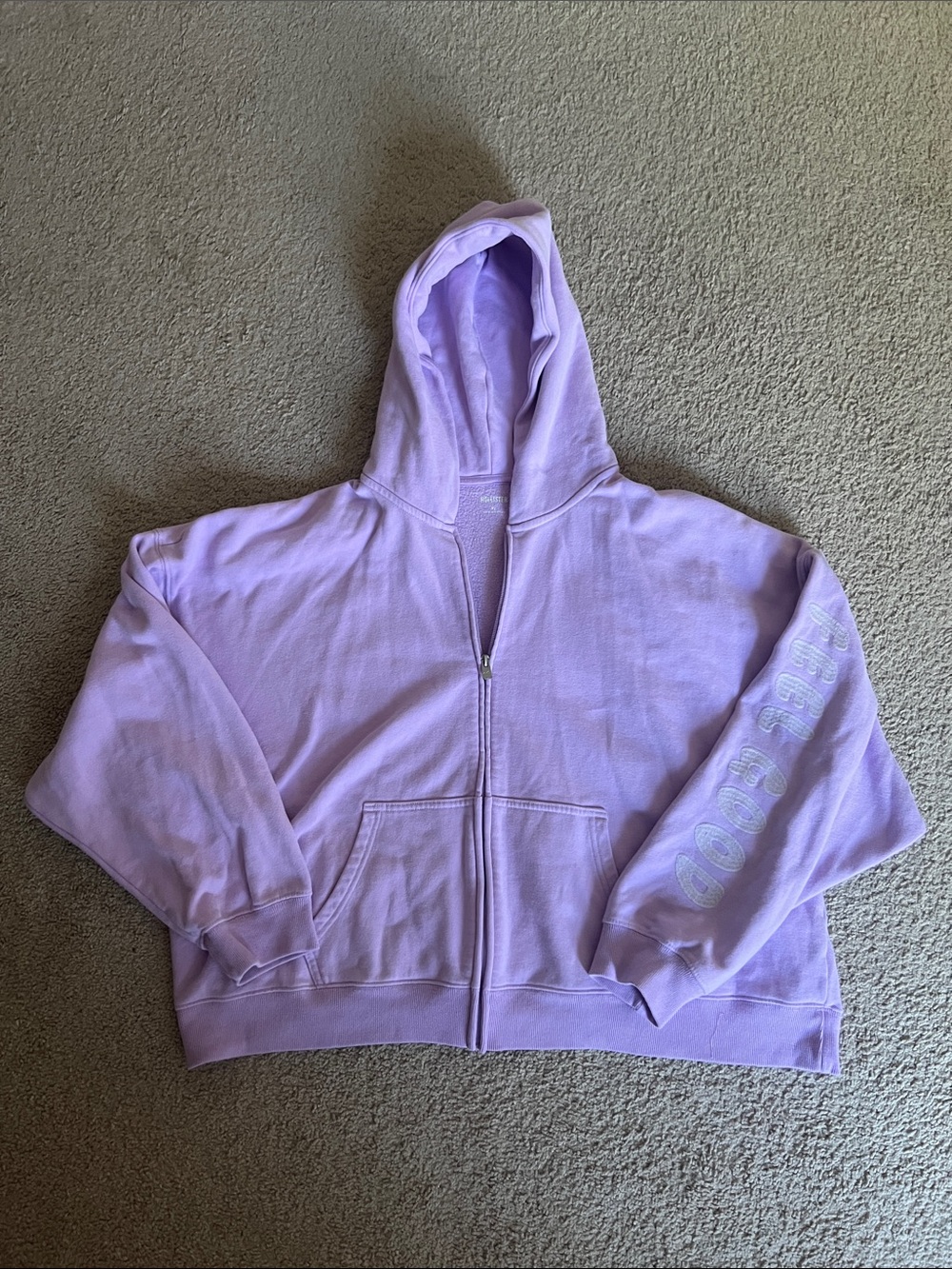 Hollister Lavender Zip Hoodie Jacket